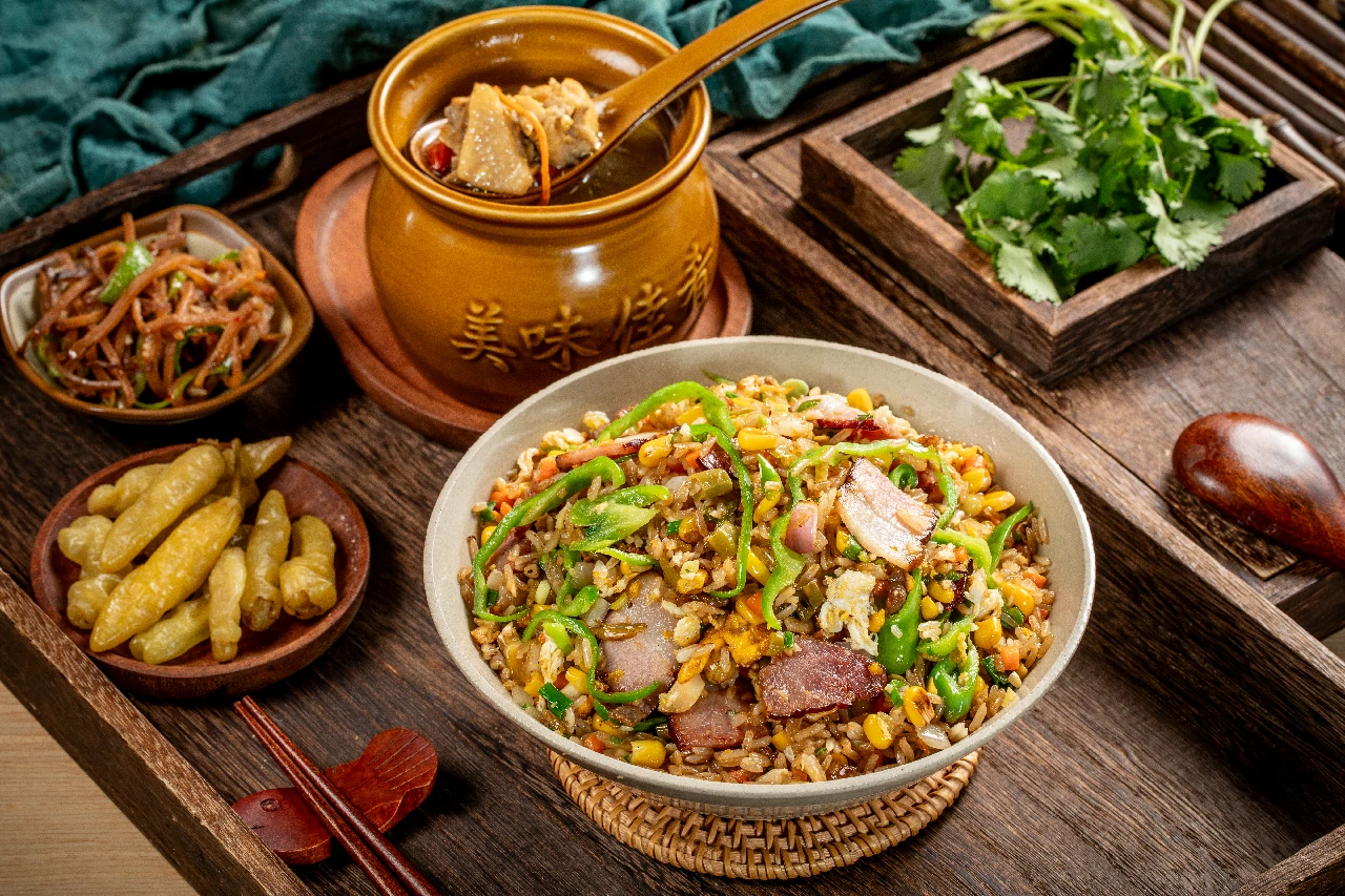 山里熏肉蛋炒饭