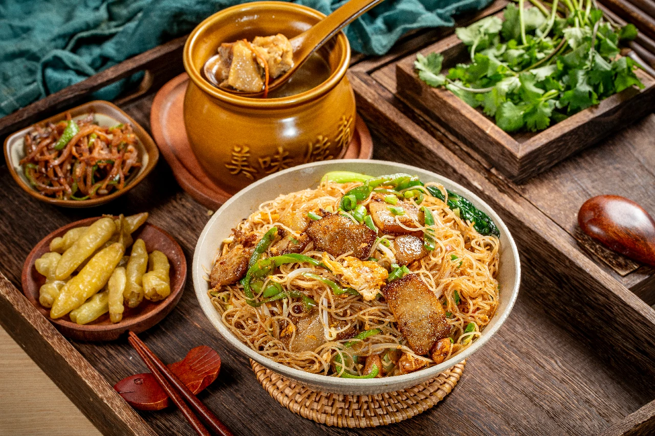 回锅肉蛋炒粉丝